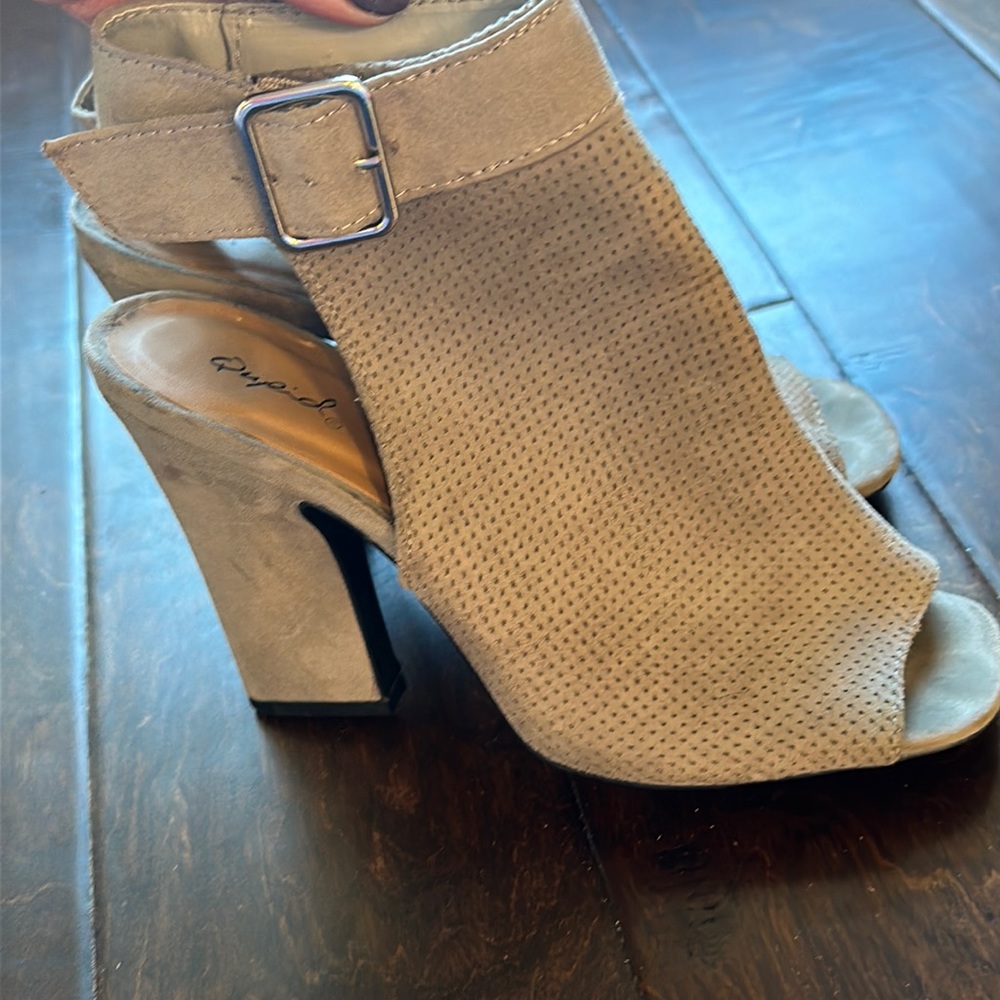 Cute tan booties